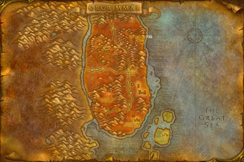 Durotar map
