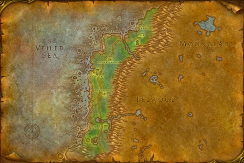 Darkshore map