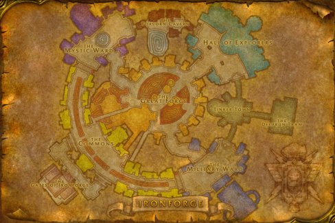 Ironforge map
