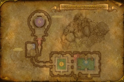 Dire Maul (Dungeon) map