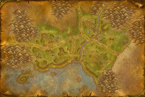 Hilsbrad Foothills map