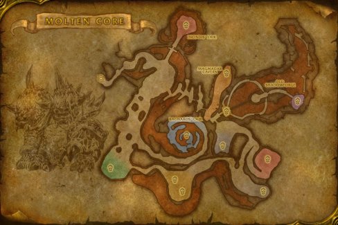 Molten Core (Raid) map