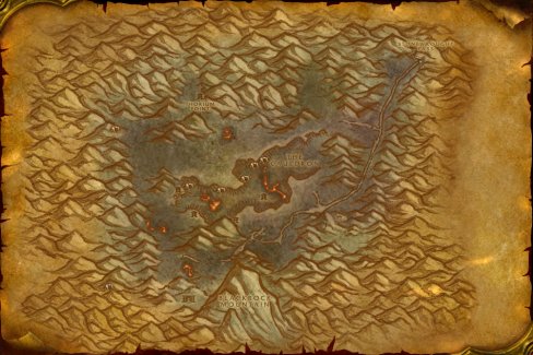 Searing Gorge map