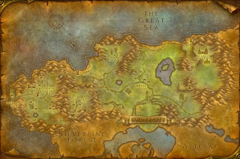 Tirisfal Glades map